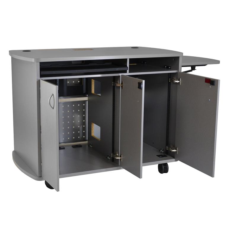 Standing Height Lectern Curved Top and Bottom